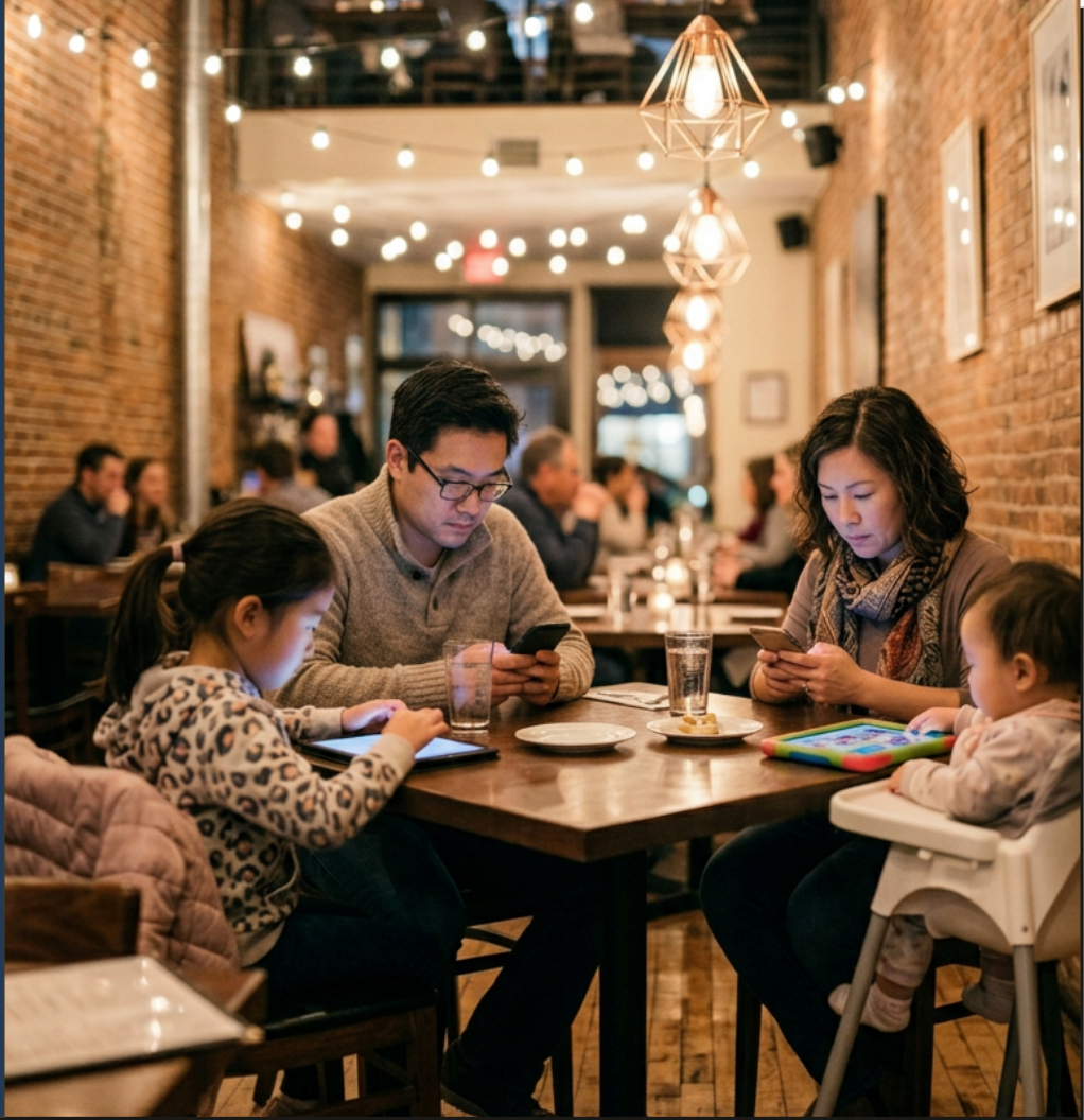 family at dinner